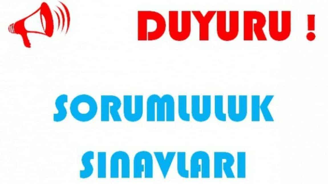 2025 ŞUBAT DÖNEMİ SORUMLULUK SINAVLARI